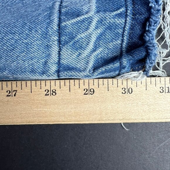 American Eagle Jean Women 27x30* 90s Low Rise Skinny Kick Boot Blue Denim Tag 0R - Picture 11 of 16